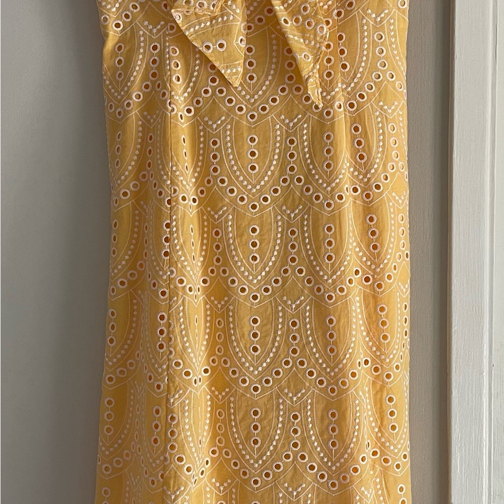 White House Black Market yellow sundress size 4